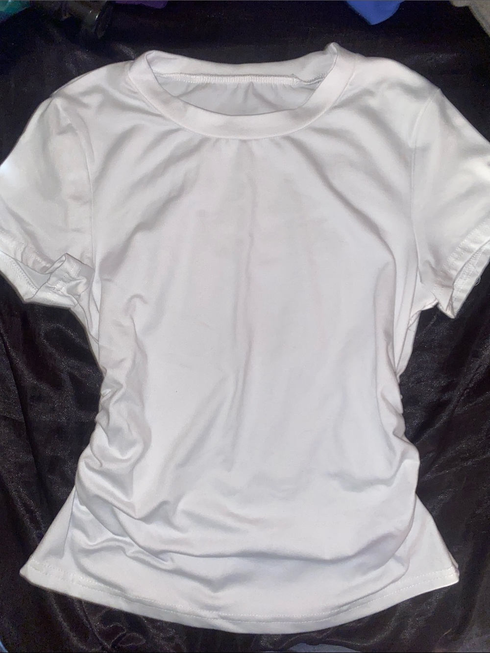 Women's White Short-Sleeve Crewneck Tee